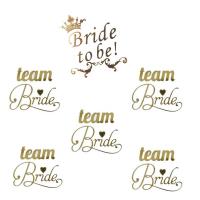 Bride To Be-Team Bride Altın (Gold) Dövme - 6 Adet