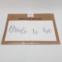 Bride To Be Kaligrafi Banner - Gümüş