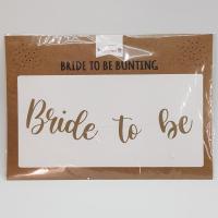 Bride To Be Kaligrafi Banner - Gold