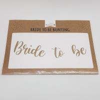 Bride To Be Kaligrafi Banner - Gold