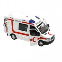 1:32 Metal Çek Bırak Işıklı Sesli Mercedes-Benz Sprinter Ambulans