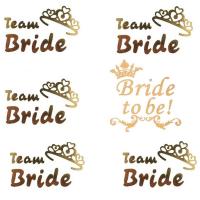 Bride To Be-Team Bride Altın (Gold) Dövme - 6 Adet