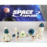 Evreni Keşfet Uzay Oyuncak Seti Uydu Mekik Astronot Kapsül 7 Parça Space Explore Uzay İstasyonu