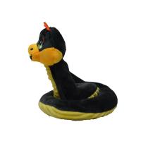 Halley Çıngıraklı Peluş Yılan - Siyah
