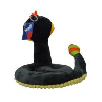 Halley Çıngıraklı Peluş Yılan - Siyah