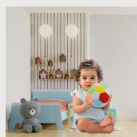 Halley Çıngıraklı Renkli Peluş Top 20 Cm.