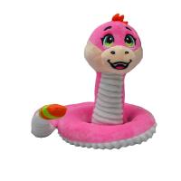 Halley Çıngıraklı Peluş Yılan - Pembe