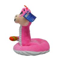 Halley Çıngıraklı Peluş Yılan - Pembe