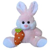 Havuçlu Peluş Pembe Tavşan