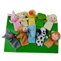 Hayvanlar Alemi 10lu Peluş Parmak Kukla