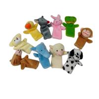 Hayvanlar Alemi 10lu Peluş Parmak Kukla
