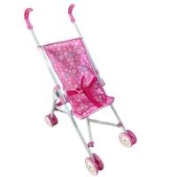 Katlanabilir Metal Baston Puset Puantiye Desenli Bebek Arabası