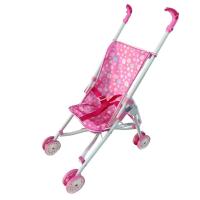 Katlanabilir Metal Baston Puset Puantiye Desenli Bebek Arabası