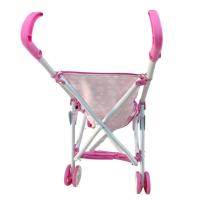 Katlanabilir Metal Baston Puset Puantiye Desenli Bebek Arabası