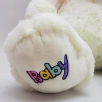 Kırmızı Fiyonklu Baby Yazılı Peluş Ayıcık 60 Cm