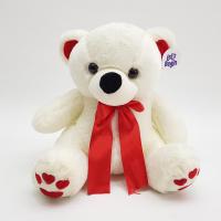 Kırmızı Kurdelalı Peluş Ayıcık 30 Cm.