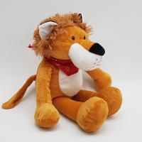 Kırmızı Fularlı Peluş Aslan 45 Cm.
