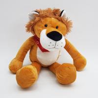 Kırmızı Fularlı Peluş Aslan 45 Cm.