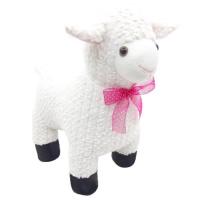 Kurdelalı Peluş Kuzu 39 Cm.