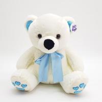 Mavi Kurdelalı Peluş Ayıcık 30 Cm.