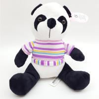 Mor Tişörtlü Peluş Panda 35 Cm.