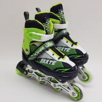 Powerline Skates Silikon Teker Işıklı ABEC7 Paten (39-42) - Yeşil