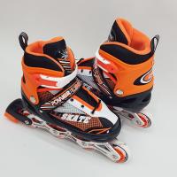 Powerline Skates Silikon Teker Işıklı ABEC7 Paten (39-42) - Turuncu