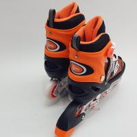 Powerline Skates Silikon Teker Işıklı ABEC7 Paten (39-42) - Turuncu