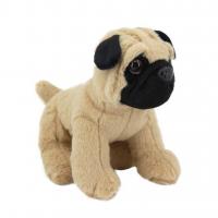 Sesli Ayakta Pug Köpek Peluş 25 cm.