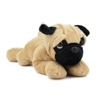 Sesli Yatan Pug Köpek Peluş 28 cm.