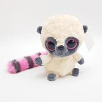 Sevimli Peluş Camgöz Lemur - Pembe Gözlü
