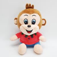 Tişörtlü Peluş Maymun 30 Cm.