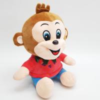 Tişörtlü Peluş Maymun 30 Cm.