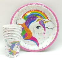 Unicorn Temalı Karton Tabak Bardak Seti 2 - 8 Kişilik
