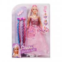 Alisha Güzel Uzun Saçlı Prenses - Pembe Elbiseli
