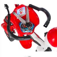 Baby Poufi Penguen Ebeveyn Kontrollü Üç Tekerlekli Çocuk Bisikleti - Kırmızı