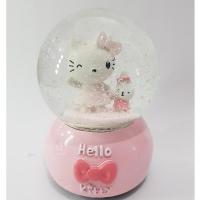 Hello Kitty Temalı Kurmalı Kar Küresi