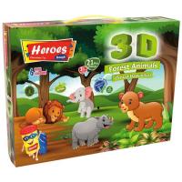 Heroes Orman Hayvanları Oyun Hamuru Seti