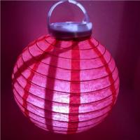 Işıklı Japon Feneri - Kırmızı 