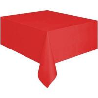 Kırmızı Renk Plastik Masa Örtüsü 120x180 Cm.