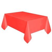 Kırmızı Renk Plastik Masa Örtüsü 120x180 Cm.