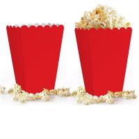 Kırmızı Renk Mısır (Popcorn) Kutusu (8 Adet)