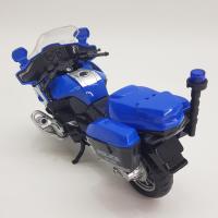 Kutulu Işıklı Sesli Model Polis Motoru - Mavi