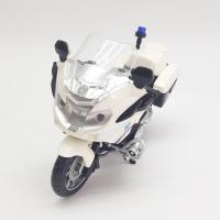 Kutulu Işıklı Sesli Model Polis Motoru - Beyaz