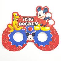 Mickey Mouse Kağıt Maske (6 Adet)