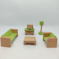 Mr Quokka Ahşap Minyatür Oturma Odası Seti - Yeşil