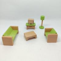 Mr Quokka Ahşap Minyatür Oturma Odası Seti - Yeşil