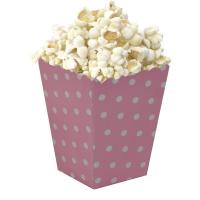 Pembe Puantiyeli Mısır (Popcorn) Kutusu (8 Adet)