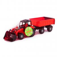 Polesie Usta Yarı Römorklu Ve Kepçeli Traktör - Kırmızı