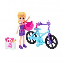 Polly Pocket ve Bisikleti Oyun Seti GFP93 - Polly Pocket Bisikletle Alışverişte